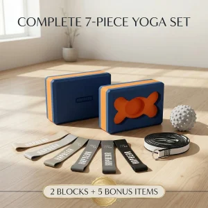 Yoga Blocks 2 Pack  9x6x3in High-Density EVA Foam