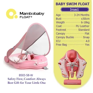 Flamingo Air-Free Chest Float with Flat Canopy
