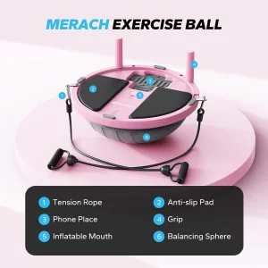 18" Balance Ball Trainer with Resistance Bands