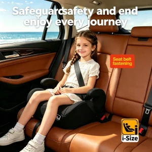 Lightweight Portable Backless Car Seat for Kids