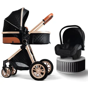Luxury Baby Stroller 3 in 1 High Landscape  Cart