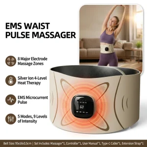 Waist Massager Belt Electric Muscle Stimulator Abs